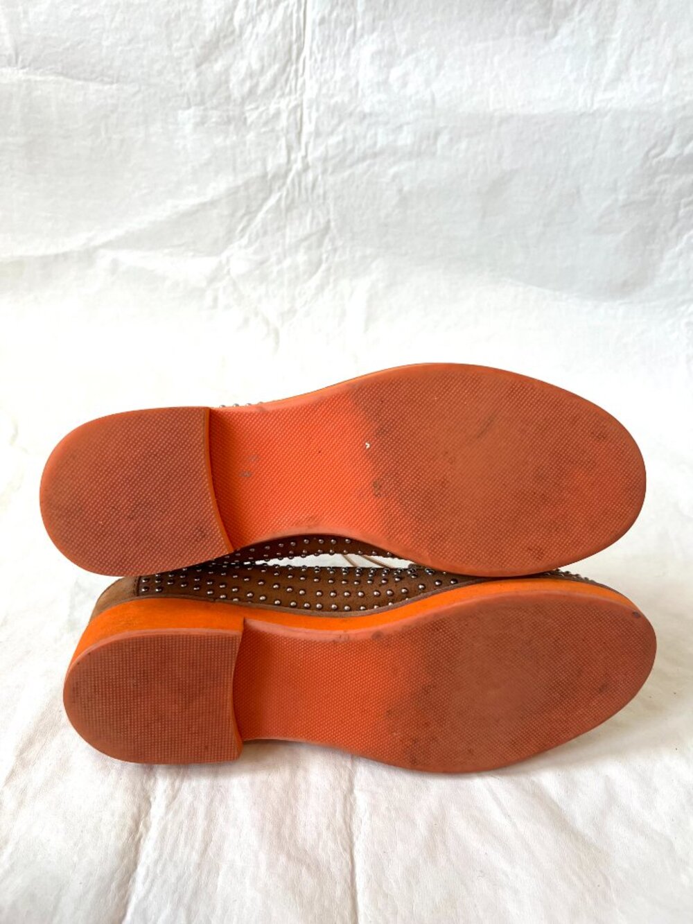 Jeffrey Campbell shoes Dorm size 8 womens   brown suede studded orange moc - Picture 8 of 14